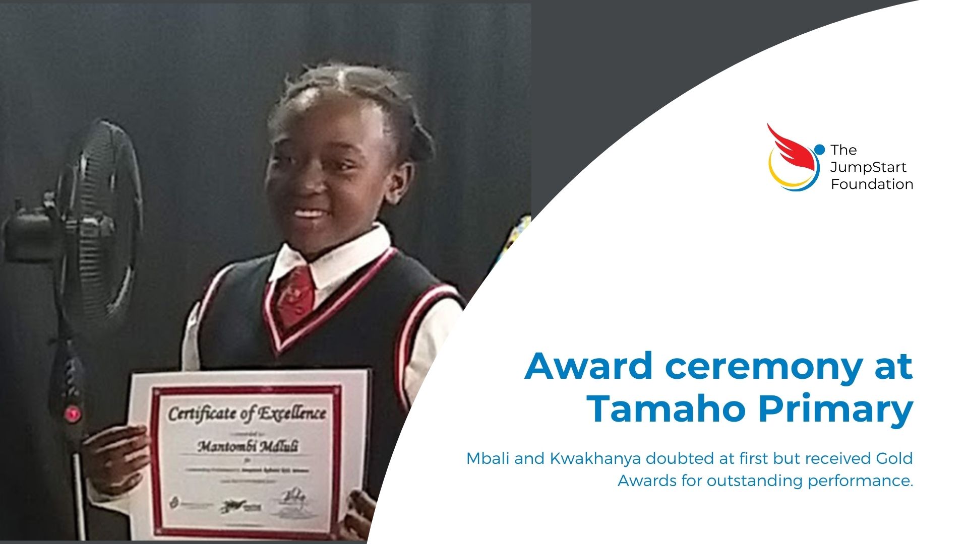 Award ceremony at Tamaho Primary