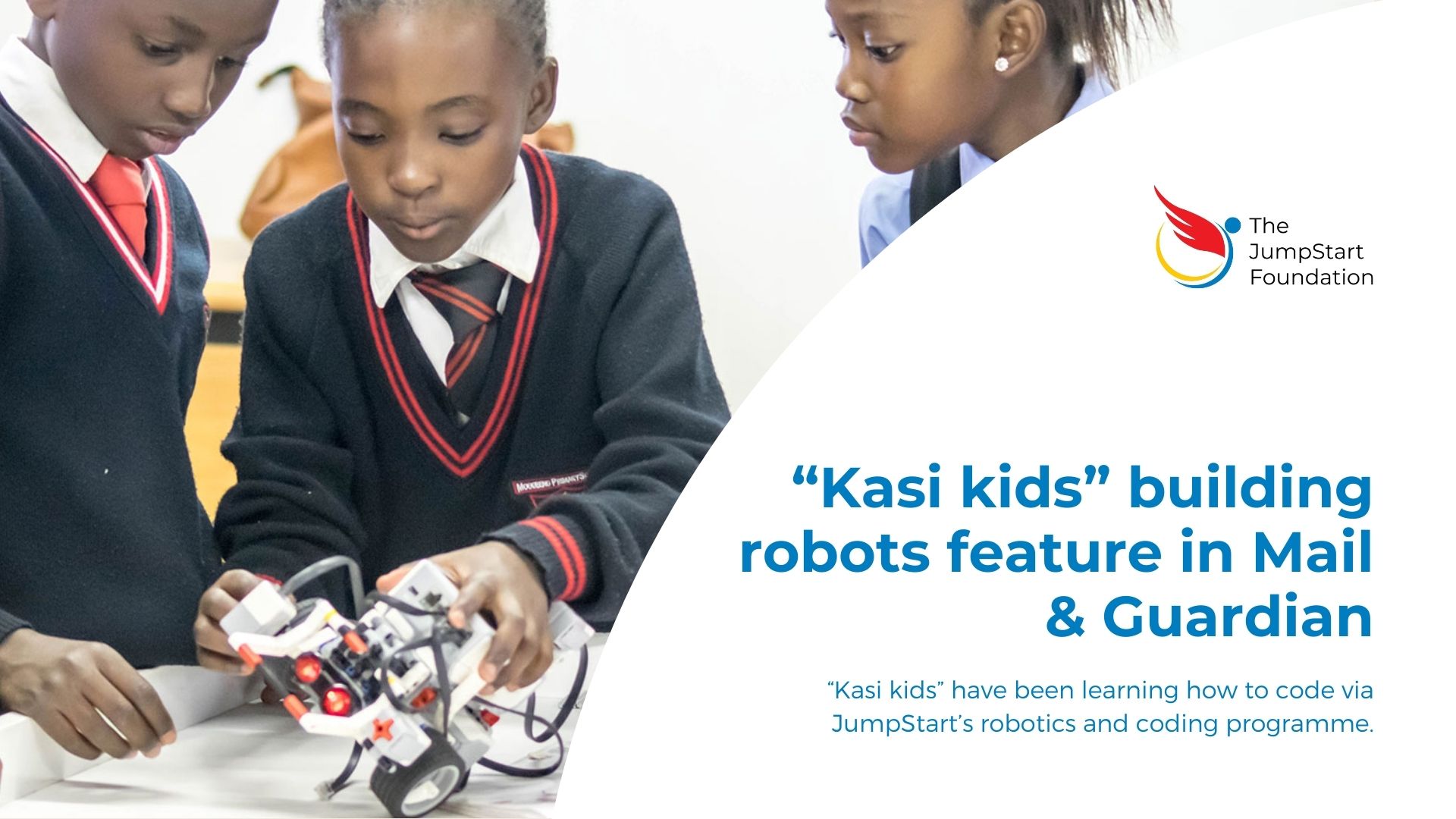 "Kasi kids" building robots feature in Mail & Guardian
